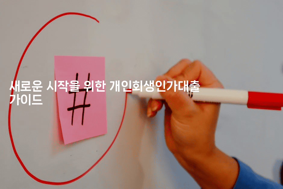 새로운 시작을 위한 개인회생인가대출 가이드-멍멍미야