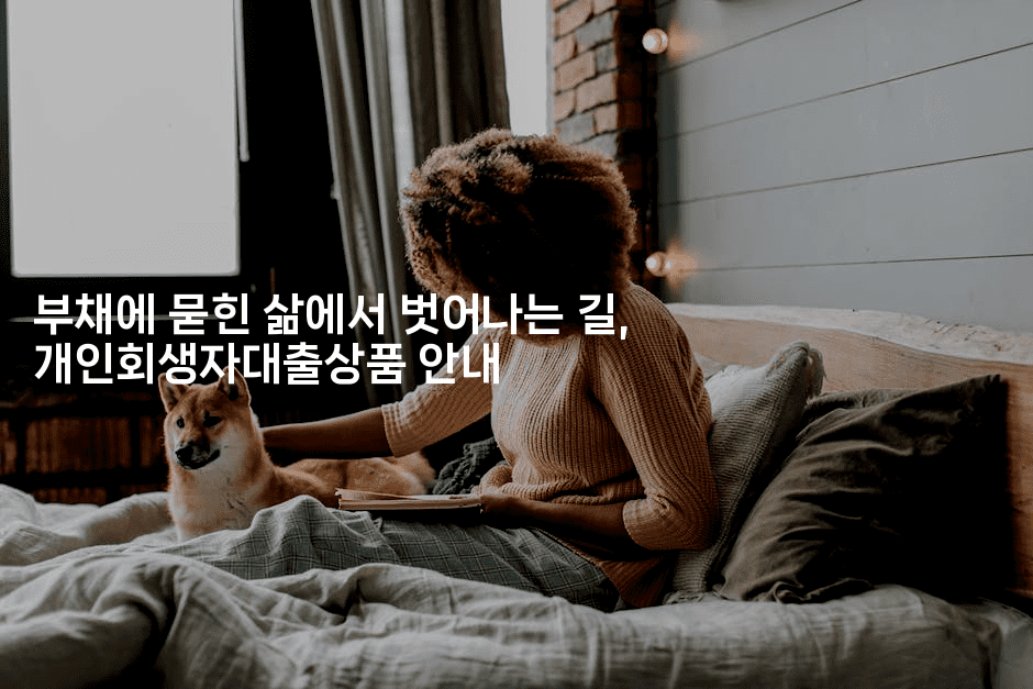 부채에 묻힌 삶에서 벗어나는 길, 개인회생자대출상품 안내-멍멍미야